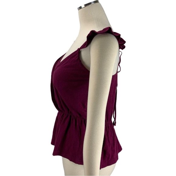 Jovovich Hawk Small Purple Top Sleeveless Wrap Tie - Picture 5 of 7